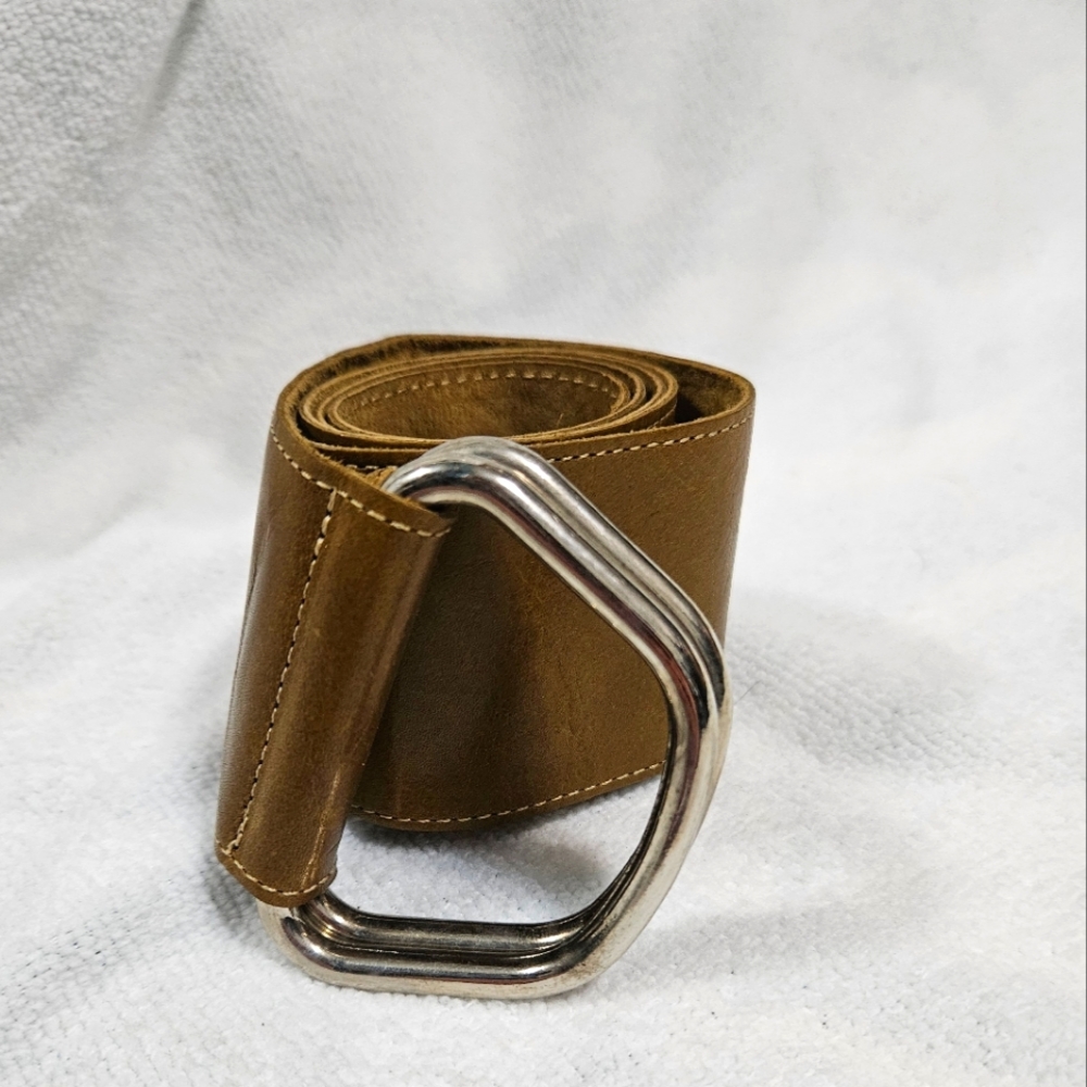 Vintage Wide Tan Belt